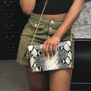 Snake Skin Clutch